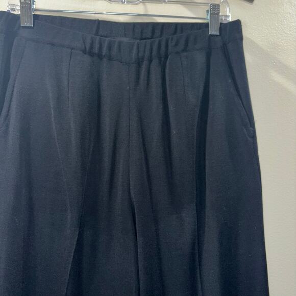 Ming Wang Black Knit Pull-On Tapered Pants - Size Small - Picture 5 of 12